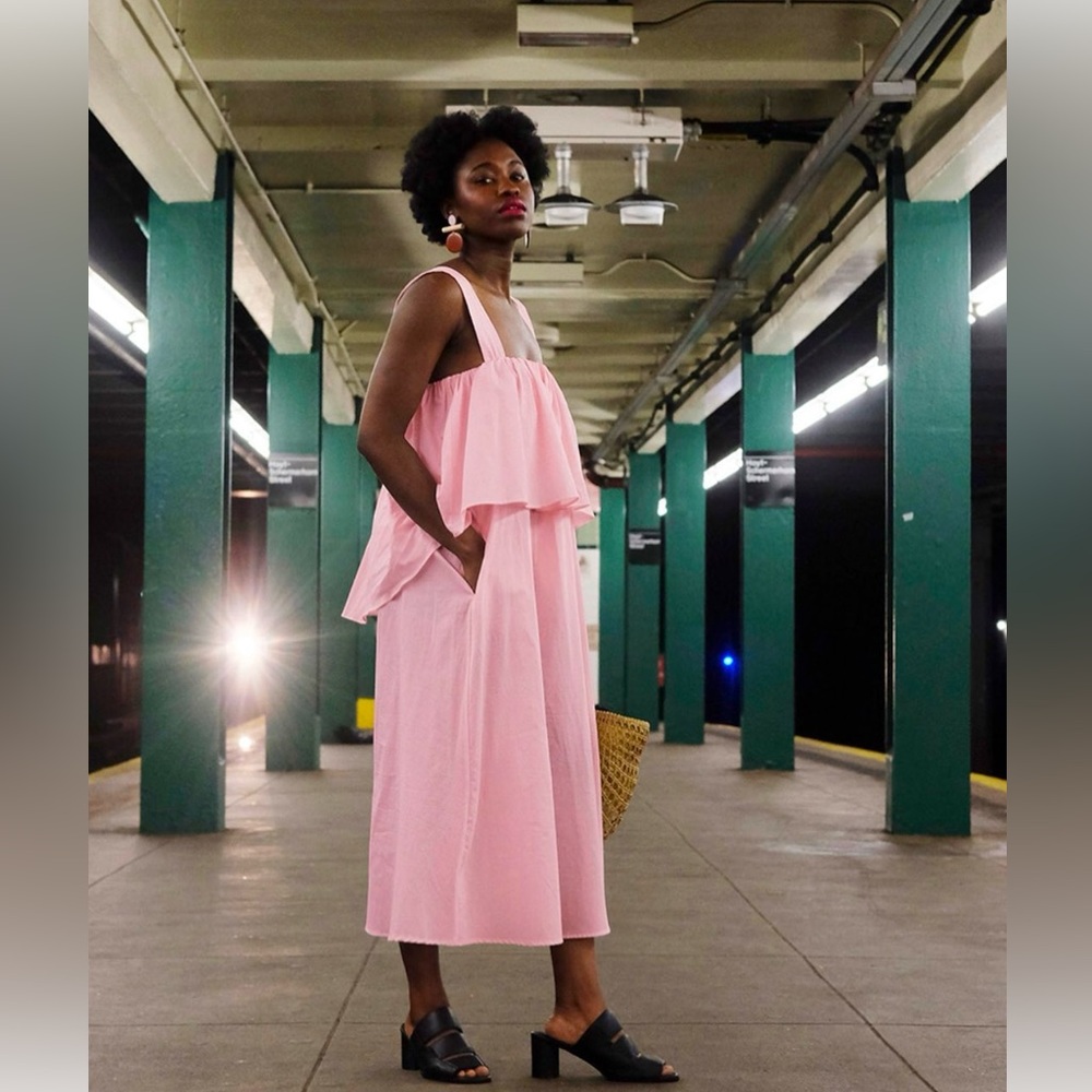 Meg (NYC based designer) - Pink summer dress - summer 2019 collection